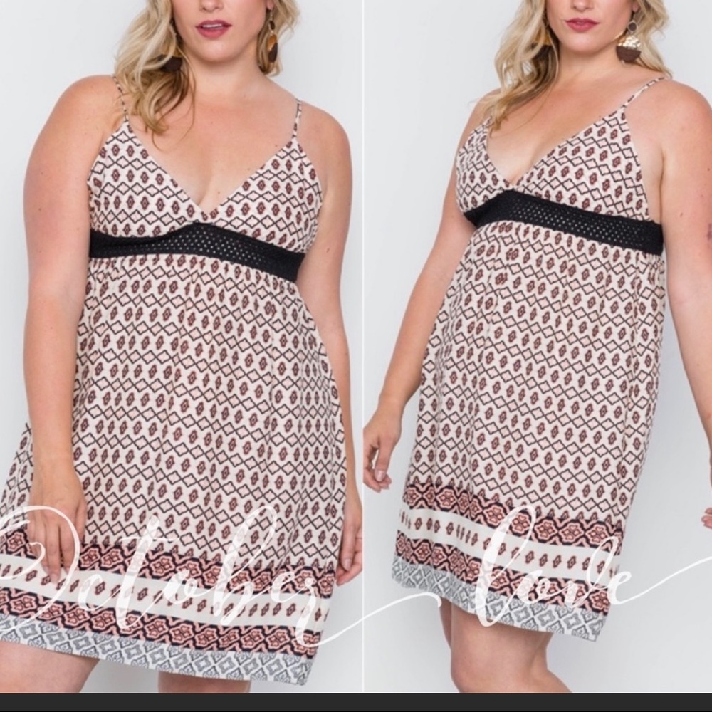 ⭐️⭐️  Plus Patterned Sundress⭐️⭐️